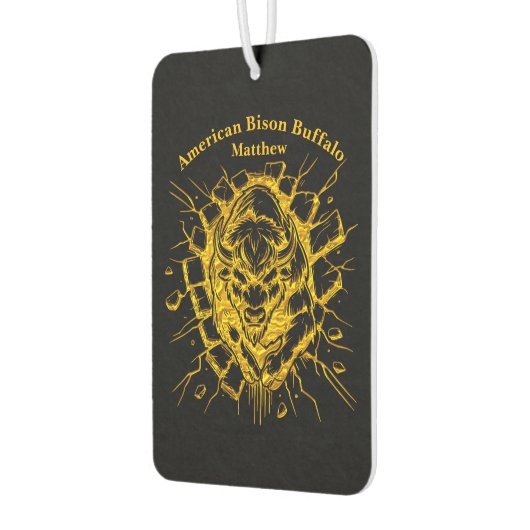 Désodorisant Pour Voiture Bison traverse un mur dans un affichage dynamique (Gauche)