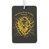 Désodorisant Pour Voiture Bison traverse un mur dans un affichage dynamique (Dos)