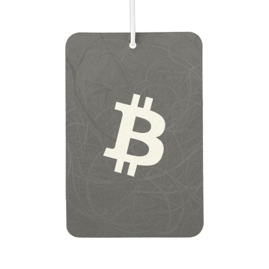 Désodorisant Pour Voiture BitCoin Neurone Gris (Devant)