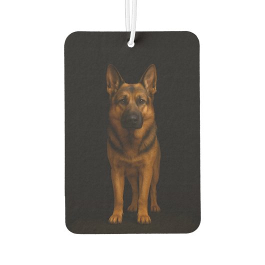 Désodorisant Pour Voiture Black 4 Luxe Car Air Fresheners, German Shepherd (Dos)
