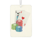 Désodorisant Pour Voiture Blackjack avec jetons de poker (Dos)