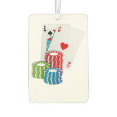 Désodorisant Pour Voiture Blackjack avec jetons de poker (Dos)