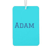 Désodorisant Pour Voiture bleu violet ajouter le texte du nom à l'école mess (Dos)