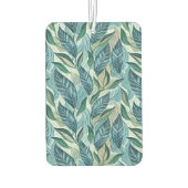 Désodorisant Pour Voiture Blue Botanical Wave Modern Pattern (Dos)