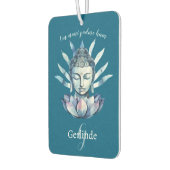 Désodorisant Pour Voiture Blue Buddha Head With Lotus Personalized (Gauche)