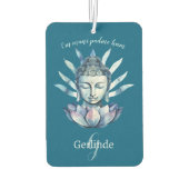 Désodorisant Pour Voiture Blue Buddha Head With Lotus Personalized (Dos)