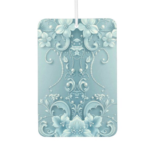 Désodorisant Pour Voiture Blue Decorative Floral Air Freshener (Devant)