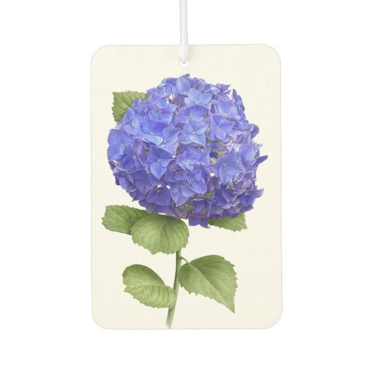 Désodorisant Pour Voiture Blue Hydrangea Flower Botanical Art Design (Devant)
