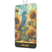 Désodorisant Pour Voiture Bluebird chante parmi les tournesols (Gauche)