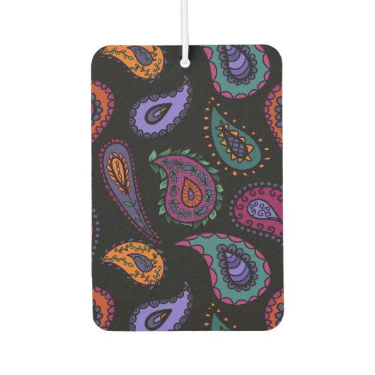 Désodorisant Pour Voiture Boho Bold Paisley Beauté Deux Motifs (Devant)