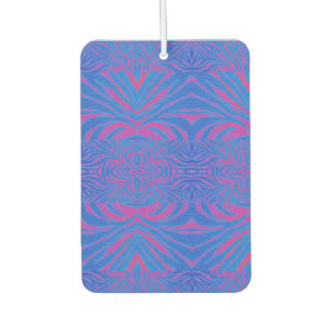 Désodorisant Pour Voiture Boho Tiger Stripe Pink et Blue Air Freshener