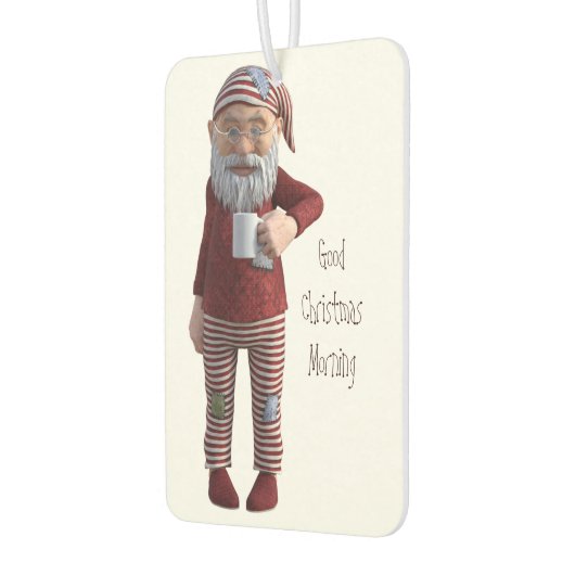 Désodorisant Pour Voiture Bon Noël matin Pyjama Gnome (Gauche)