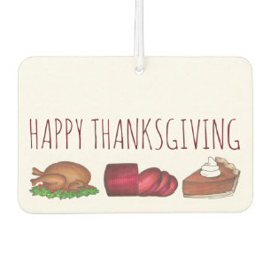 Désodorisant Pour Voiture Bon thanksgiving Turquie Cranberry Pie Dîner
