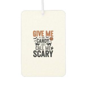 Désodorisant Pour Voiture Bonbons d'Halloween ou Appelez-moi Épouvantable Gr