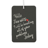 Désodorisant Pour Voiture Bonjour (Devant)