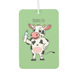 Désodorisant Pour Voiture Bonne vache avec dessin animé de biberon