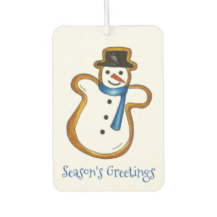 Désodorisant Pour Voiture Bonnes Fêtes Snowman Noël Hanoukka Cadeau