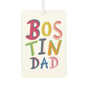 Désodorisant Pour Voiture Bostin personnalisé Papa noir pays
