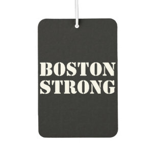 Désodorisant Pour Voiture "Boston Strong" voiture noire blanche