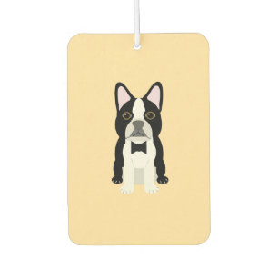 Désodorisant Pour Voiture Boston Terrier beige
