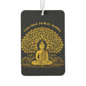 Désodorisant Pour Voiture Bouddha d'or complexe entouré de feuillage luxuria (Dos)