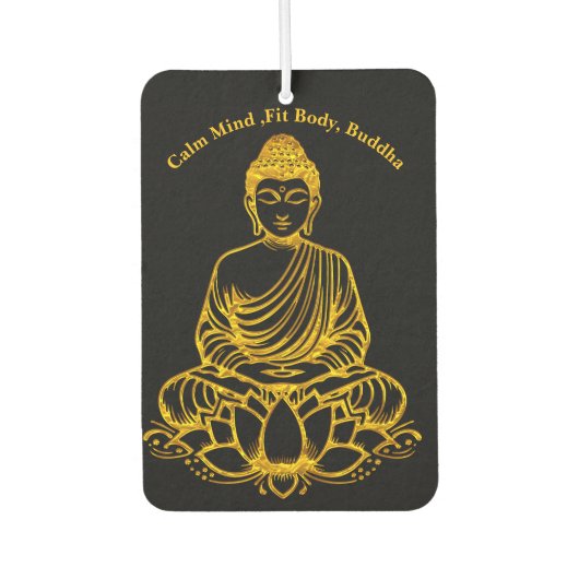 Désodorisant Pour Voiture Bouddha en Lotus Pose (Devant)