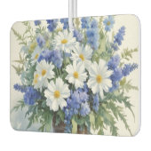 Désodorisant Pour Voiture Bouquet de fleurs Elégante aquarelle (Gauche)