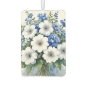 Désodorisant Pour Voiture Bouquet de fleurs Elégante aquarelle (Dos)