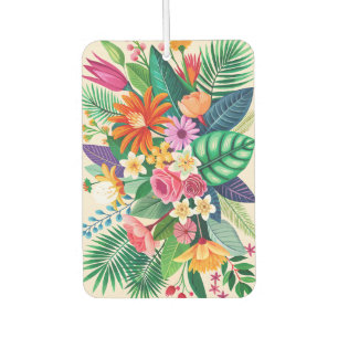 Désodorisant Pour Voiture Bouquet de fleurs tropicales colorées