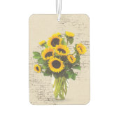 Désodorisant Pour Voiture Bouquet De Tournesol Sur Brick (Dos)