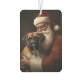 Désodorisant Pour Voiture Boxer avec Noël Festif du Père Noël (Dos)