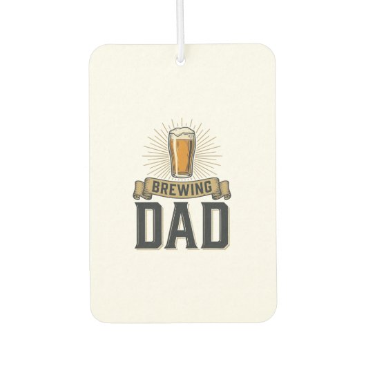Désodorisant Pour Voiture Brewing Dad Beer Vintage Engraving Shirt Design_1 (Devant)