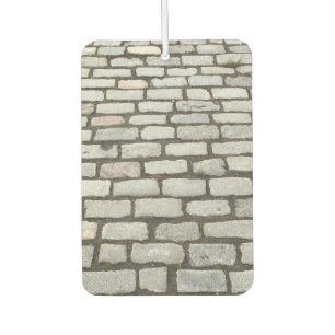 Désodorisant Pour Voiture Brick Cobblestone Street Pathway Nature Photograph