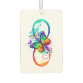 Désodorisant Pour Voiture Bright infinity with rainbow butterfly (Dos)