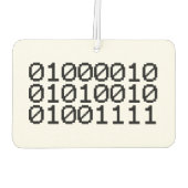 DÉSODORISANT POUR VOITURE BRO BINAIRE (Dos)