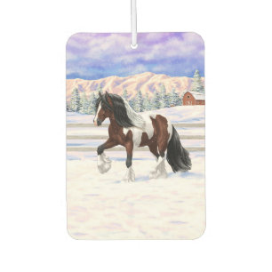 Désodorisant Pour Voiture Brown Bay Gypsy Vanner Draft Horse