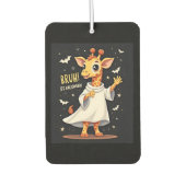 Désodorisant Pour Voiture Bruh Its Halloween Funny Dabbing Ghost Giraffe Lon (Devant)
