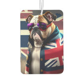 Désodorisant Pour Voiture Bulldog avec veste Union Jack (Dos)