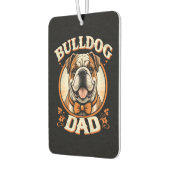 Désodorisant Pour Voiture Bulldog Dad – Cute Vintage Bulldog Father’s Day (Gauche)