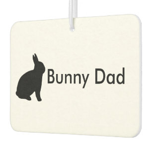 Désodorisant Pour Voiture Bunny Papa personnalisable