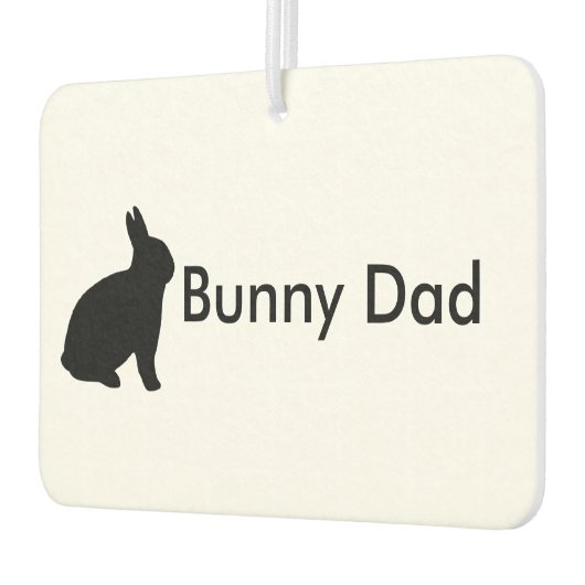 Désodorisant Pour Voiture Bunny Papa personnalisable (Gauche)