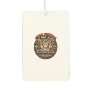 Désodorisant Pour Voiture Cadeau de Festival de Musique DJ Chat Amateur de C