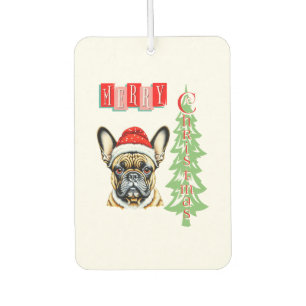 Désodorisant Pour Voiture Cadeau de Noël pour Bulldog