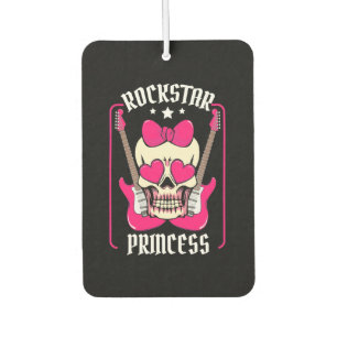 Désodorisant Pour Voiture Cadeau de Noël Rokstar Princess Skull