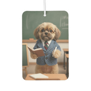 Désodorisant Pour Voiture Cadeau de Shih Tzu érudit, professeur d'enseignant
