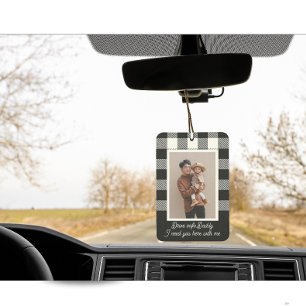 Désodorisant Pour Voiture Cadeau Personnalisé Moderne Pour Papa Photo Textil