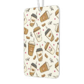 Désodorisant Pour Voiture Cafés, Fèves de café, Amateur de café, Coeurs (Gauche)