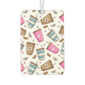 Désodorisant Pour Voiture Cafés, Haricots, Coeurs, Amateur De Café (Dos)