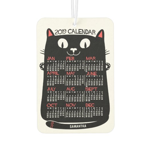 Désodorisant Pour Voiture Calendrier 2019 (Voir la description pour la nouve (Dos)