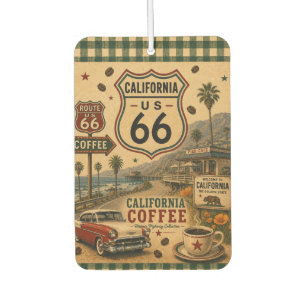 Désodorisant Pour Voiture California Route 66 Road Trip Café